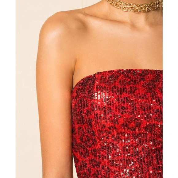 Superdown Revolve Irene Strapless Mini Dress - Picture 4 of 7